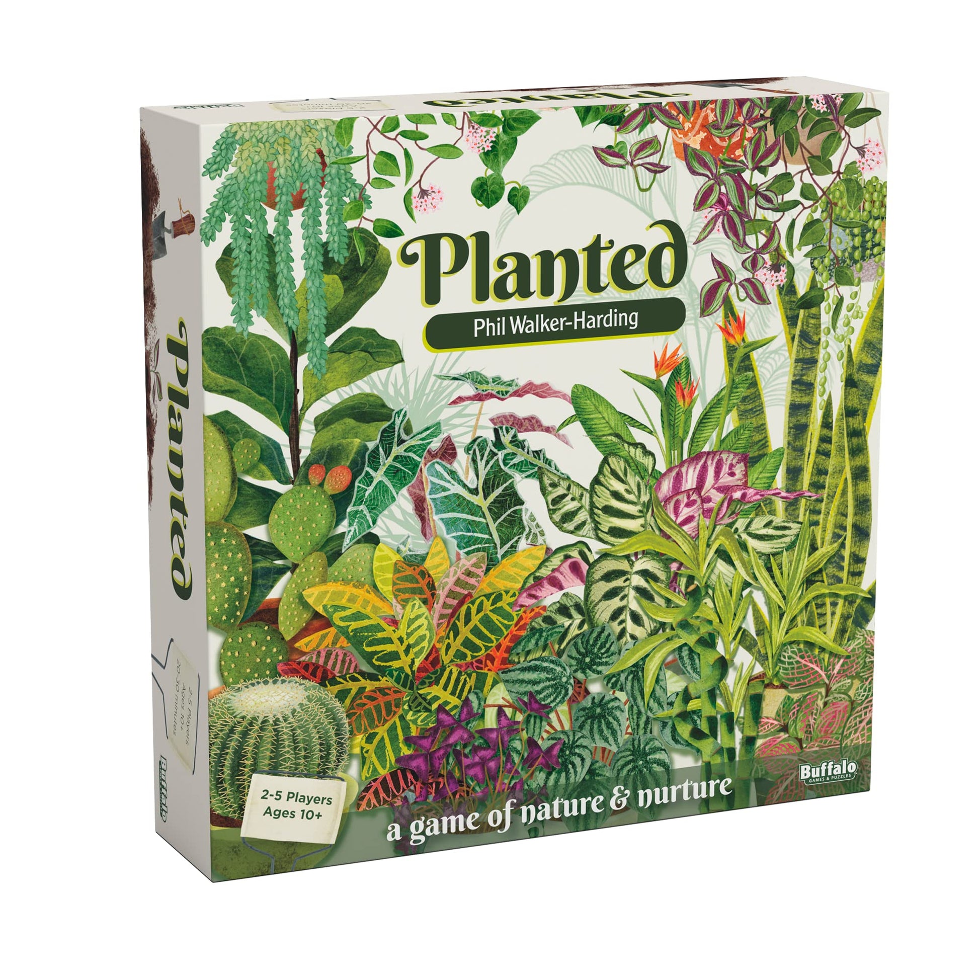 Buffalo Games Planted Strategy Board Game - 2-5 Players, Ages 10+ - Grow 42 Unique Houseplants & Manage Resources in Strategy Games - Family Board