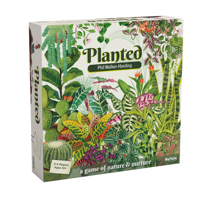 Buffalo Games Planted Strategy Board Game - 2-5 Players, Ages 10+ - Grow 42 Unique Houseplants & Manage Resources in Strategy Games - Family Board