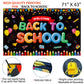 Back to School Decorations, 151PCS Back to School Balloon Garland Arch kit with Large Welcome Back To School Backdrop Banner for First Day of School