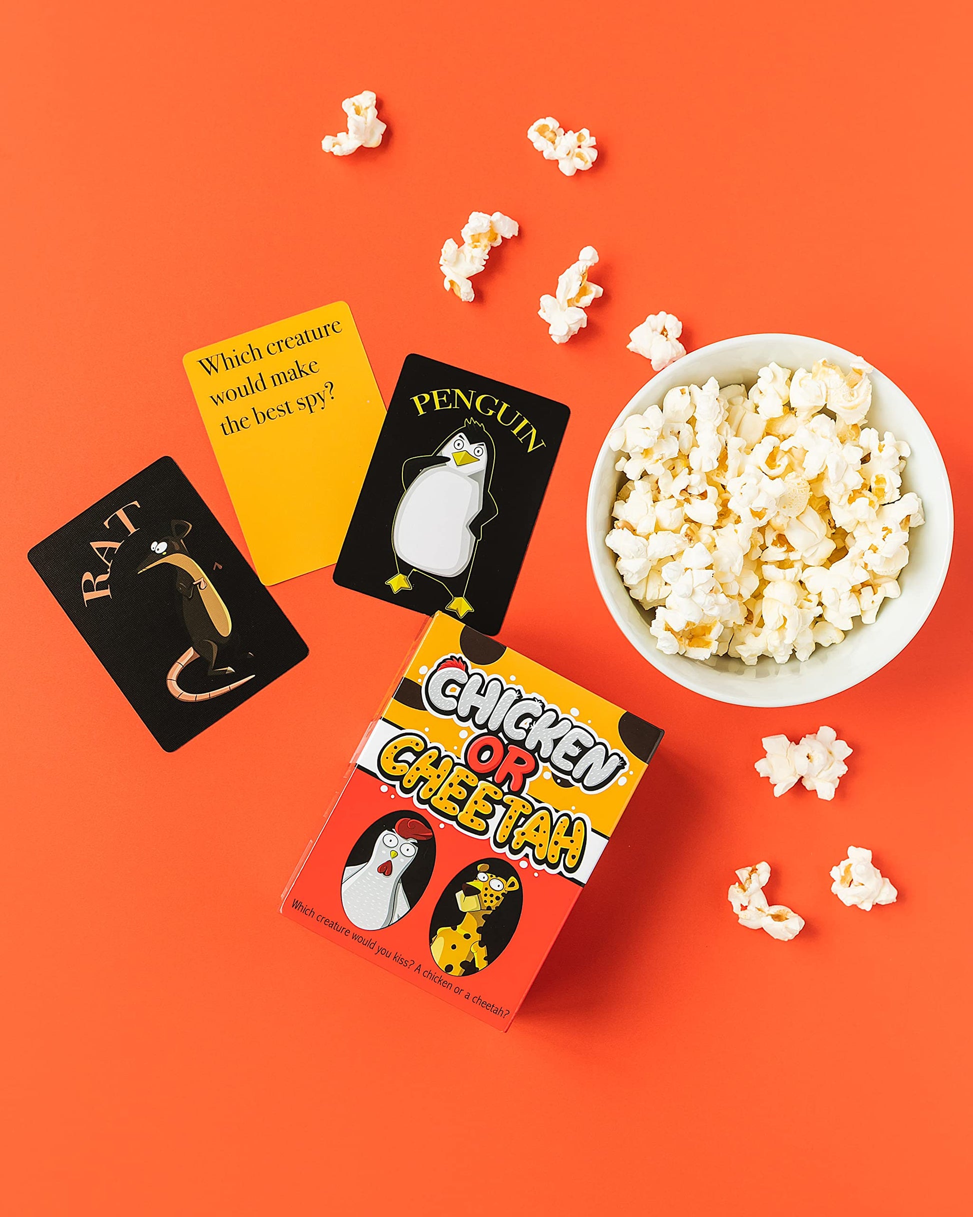 PBN'J Games LLC Chicken or Cheetah - A New Family Card Game Where Kooky Answers Keep the Laughs Coming! for Ages 4 to 104. Which Creature's Teeth