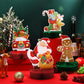 6 Pieces Christmas Table Decorations Honeycomb Centerpieces, Christmas 3D Honeycomb Table Decor, Santa Snowman Topper for Winter Holidays Dining Room