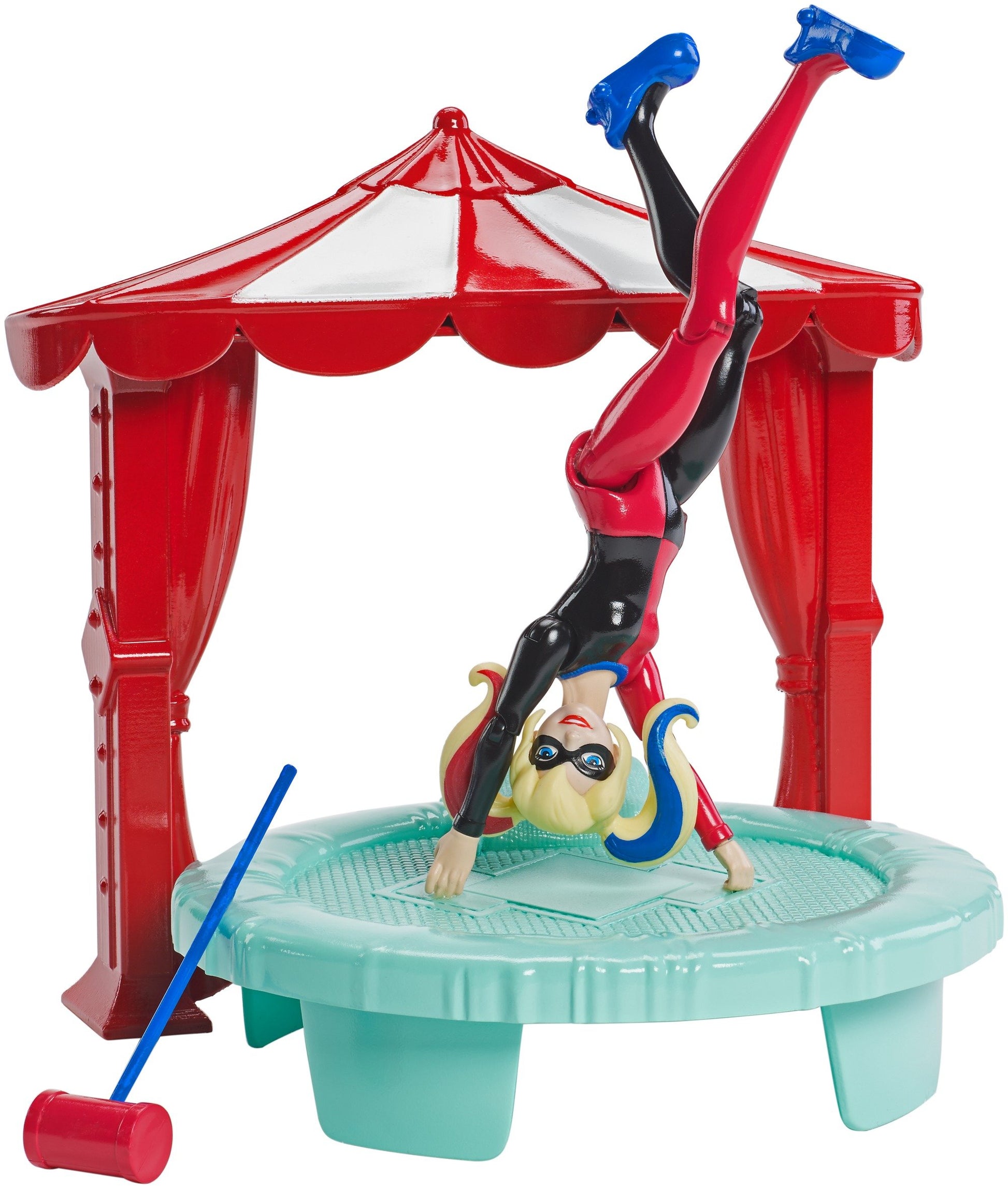 DC Super Hero Girls Poison Harley Quinn Figure Bedroom Set, 6"