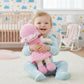 June Garden 12" Soft Dolly Emilia - Stuffed Soft Baby Doll Gift for 1 2 3 Year Old Girls - Pink Dress