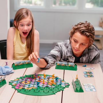 Wild Flowers Family Fun Strategy Game, Grow & Claim Flowers by Placing Tiles & Bumble Bees to Secure Your Blooms Before Others, Complete Garden Cards