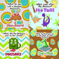 Creanoso Funny Dinosaurs Humor Stickers (10-Sheet) - Classroom Reward Incentives for Students and Children - Stocking Stuffers Party Favors