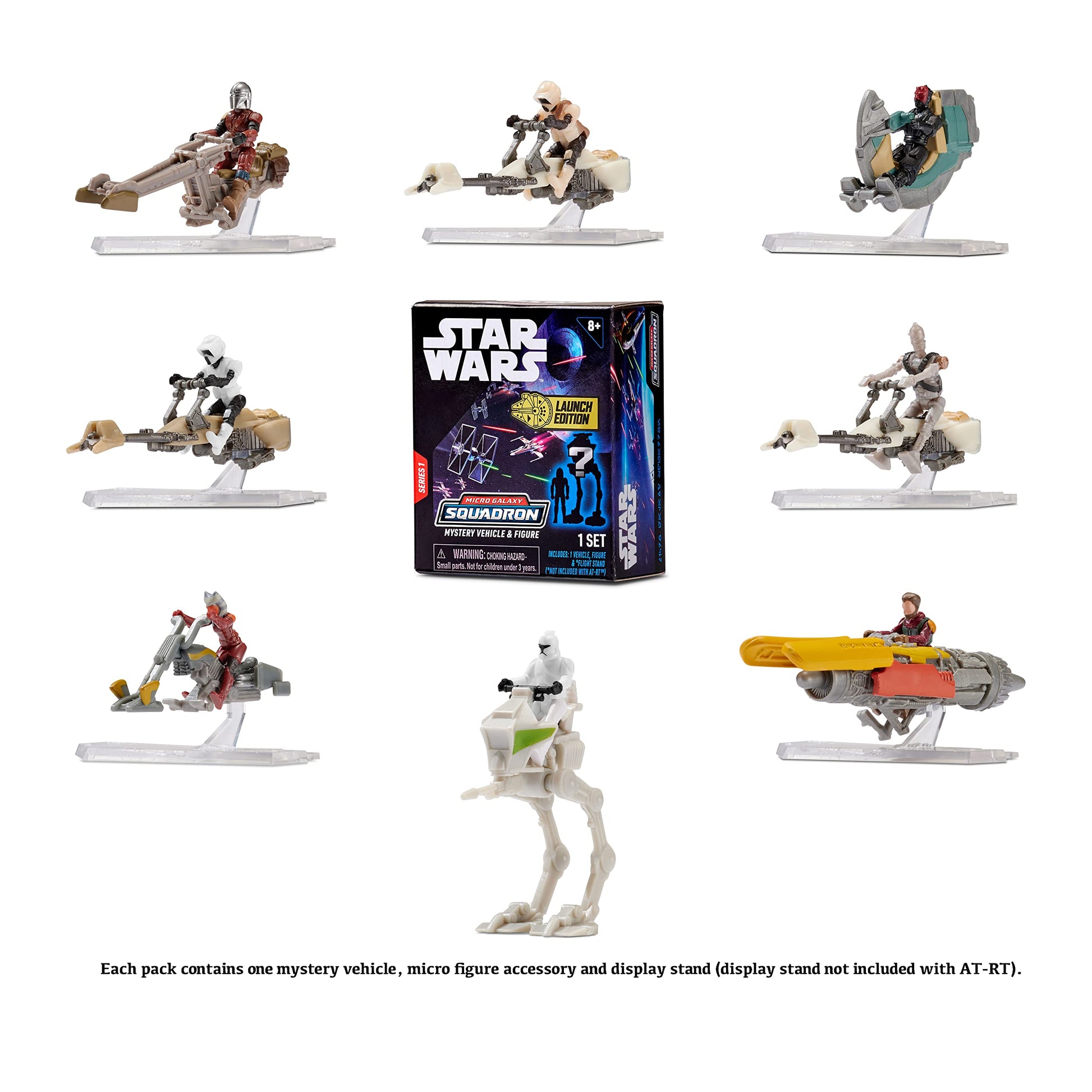 Star Wars Mico Galaxy Squadron TIE Fighter Mystery Bundle - 3-Inch Light Armor Class Vehicle and Scout Class Vehicle with Accessories - Amazon