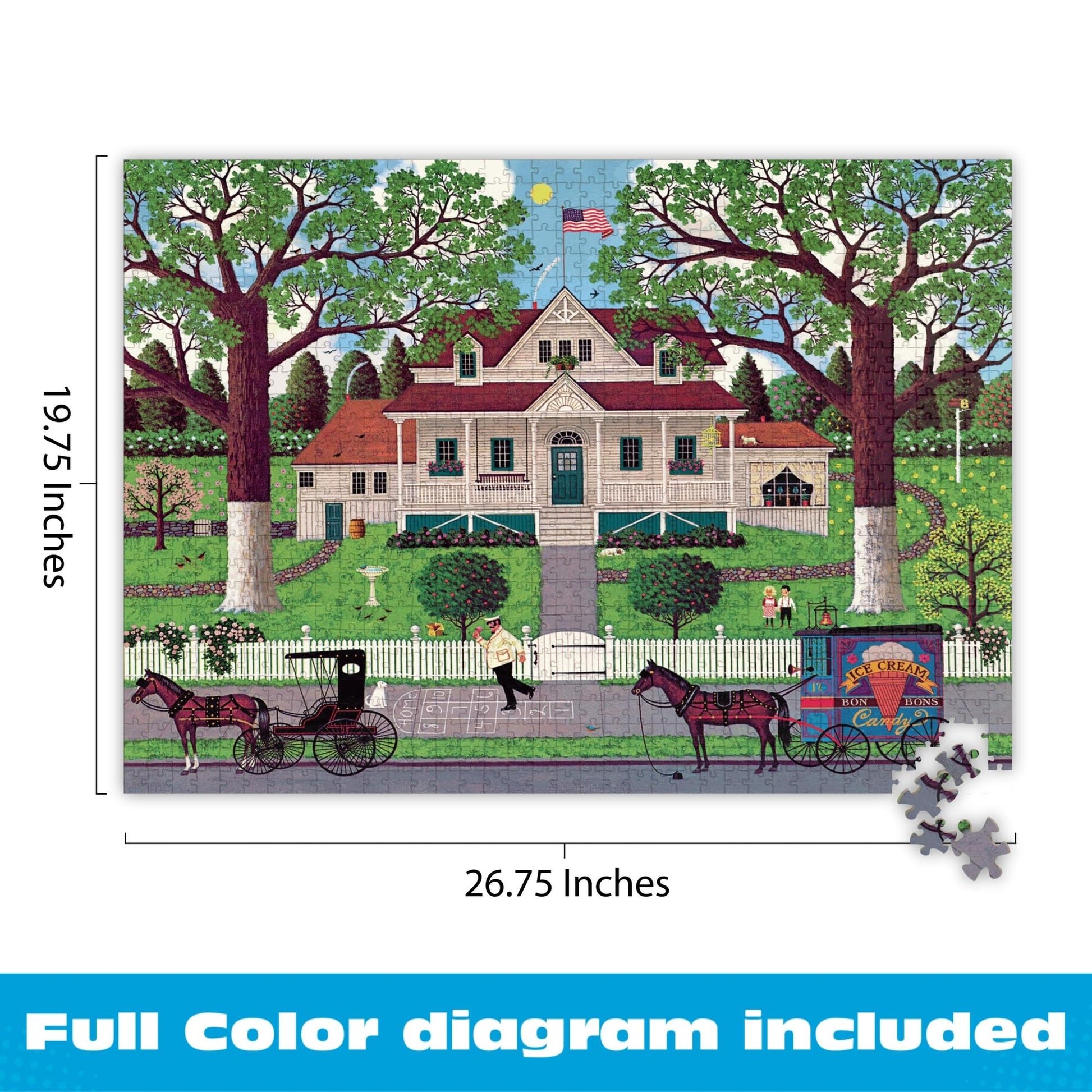 Buffalo Games - Charles Wysocki Ice Cream - 1000 Piece Puzzle for Adults