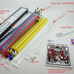 KT Mahjong 4 Pushers and Complete American Mahjong Set with Burgundy Bag, 166 Tiles