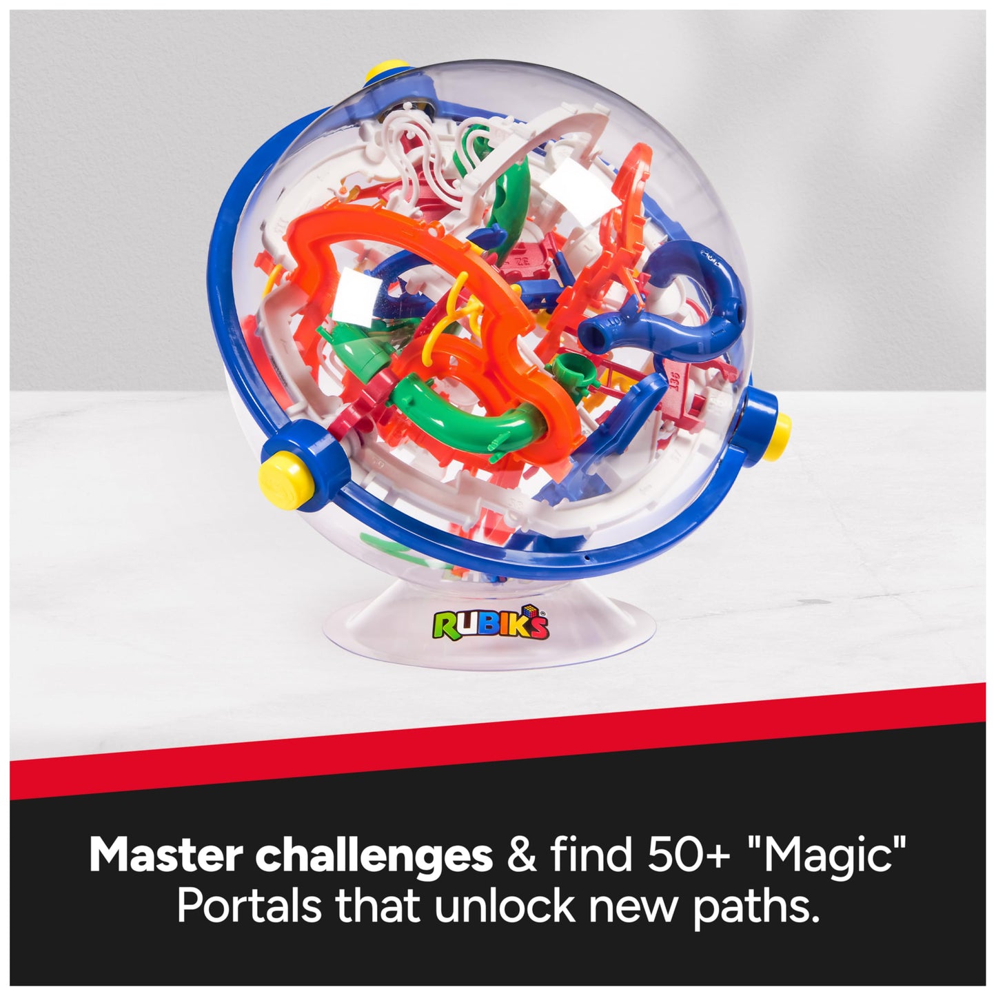 Rubik’s Cube, Rubik’s Tracks 150 3D Gravity Maze & 3D Puzzle Game with 150 Obstacles, STEM Toy Problem-Solving Brain Teaser, Fidget Toy, Sensory