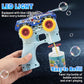 Monster Truck Bubble Gun for Kids, Automatic Bubble with LED Lights,Blue