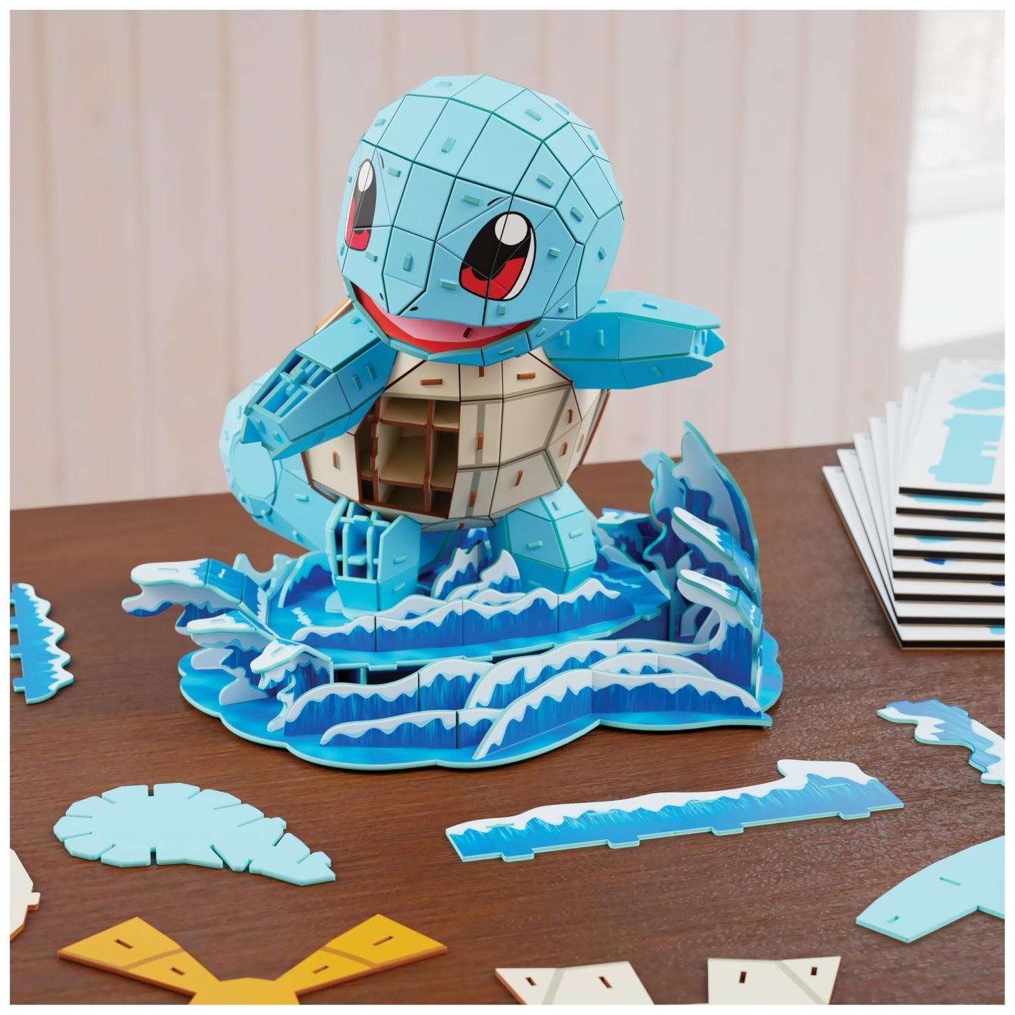 4D Build Pokémon Squirtle 3D Puzzle Model Kit, Desk Décor, Shelf Display