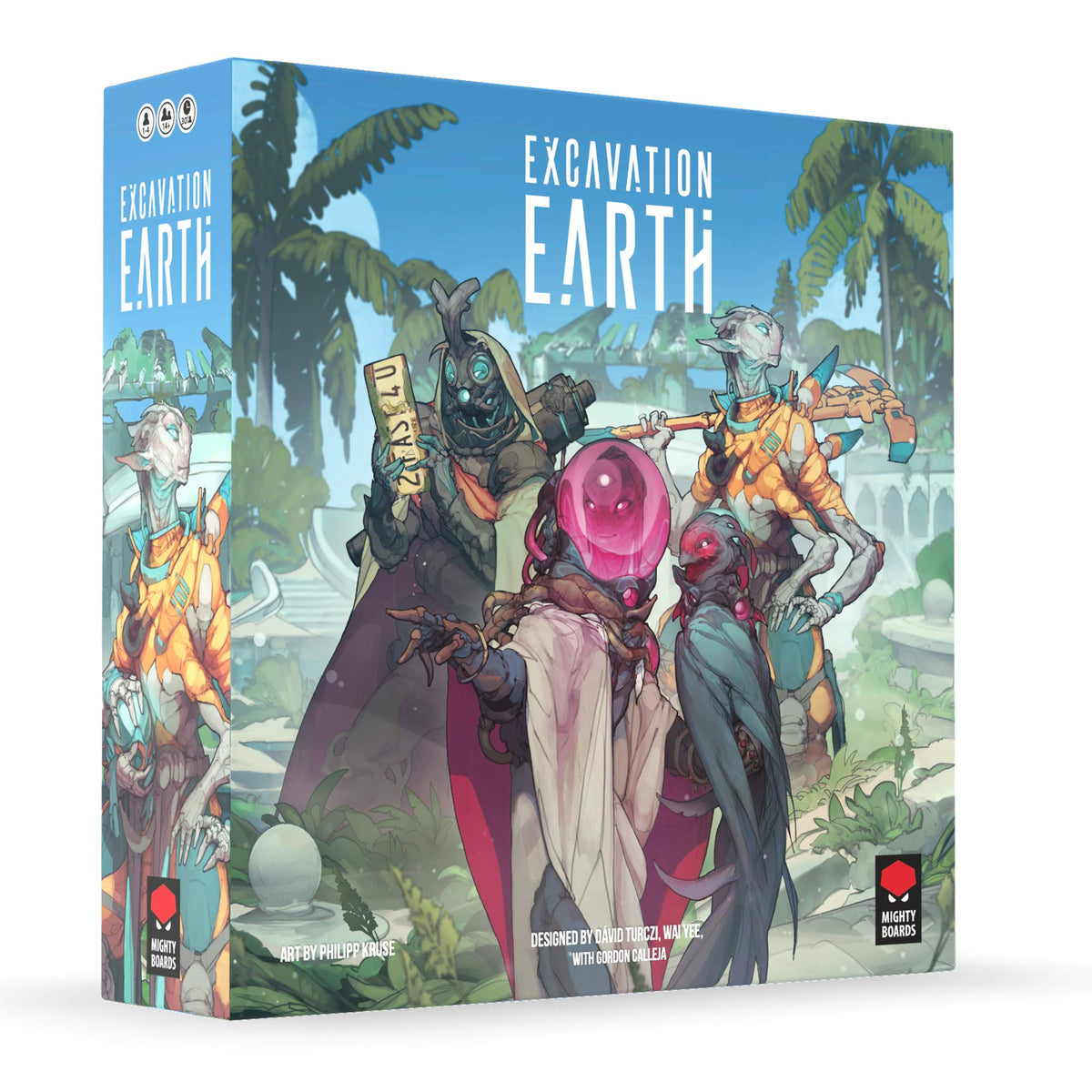Mighty Boards Excavation Earth Board Game | Strategy Board Game | Board Game for Adults and Teens | Adventure Game | Ages 14 and up | 1 to 4 Players |