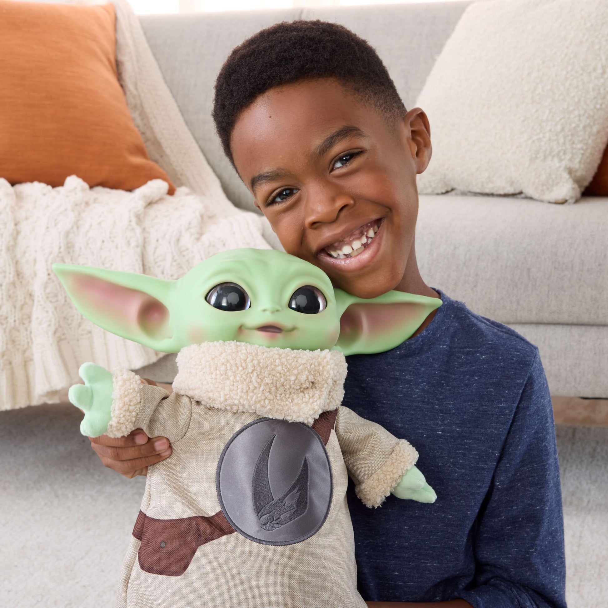 Mattel Star Wars the Mandalorian & Grogu Movie Grogu 11-inch Tall Plush with Embroidered Rondel Design on Chest Vinyl Head Soft Plush Body and Hands