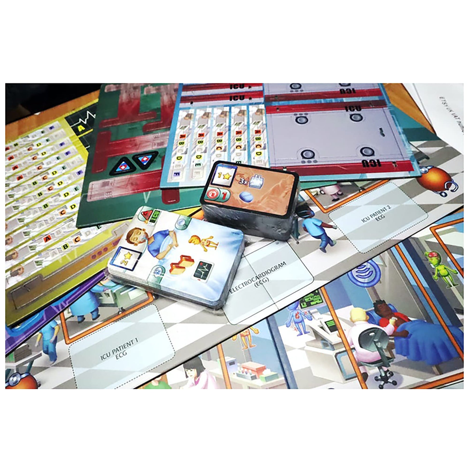 Artipiagames Rush M.D.: ICU Expansion - Artipia Games Cooperative Board Game, Worker Placement, Strategy, Ages 14+, 1-4 Players, 30-45 Mins