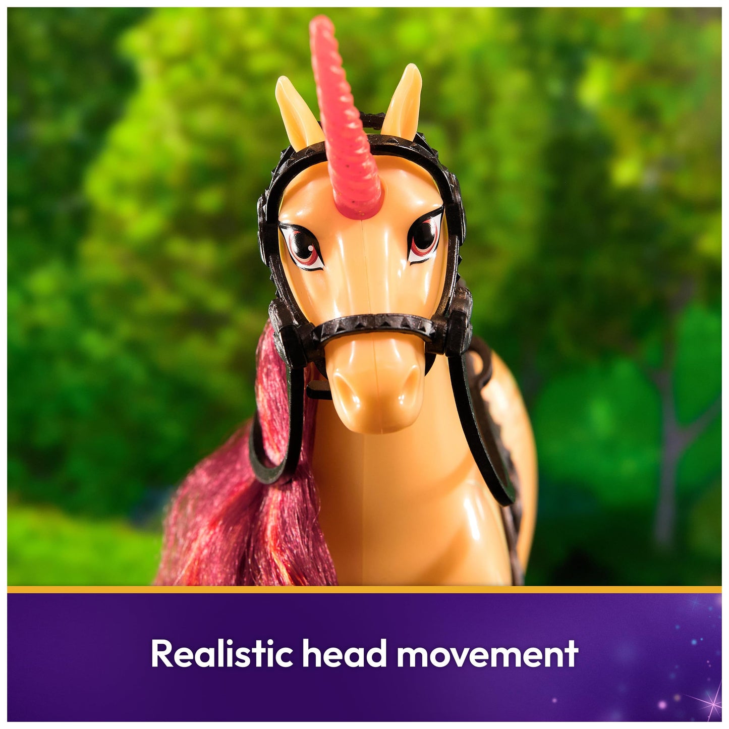 Unicorn Academy, Cinder with 2 Riding Accessories, 11”, Compatible with Valentina, Dolls & Unicorn Toys for Girls Ages 4 and up