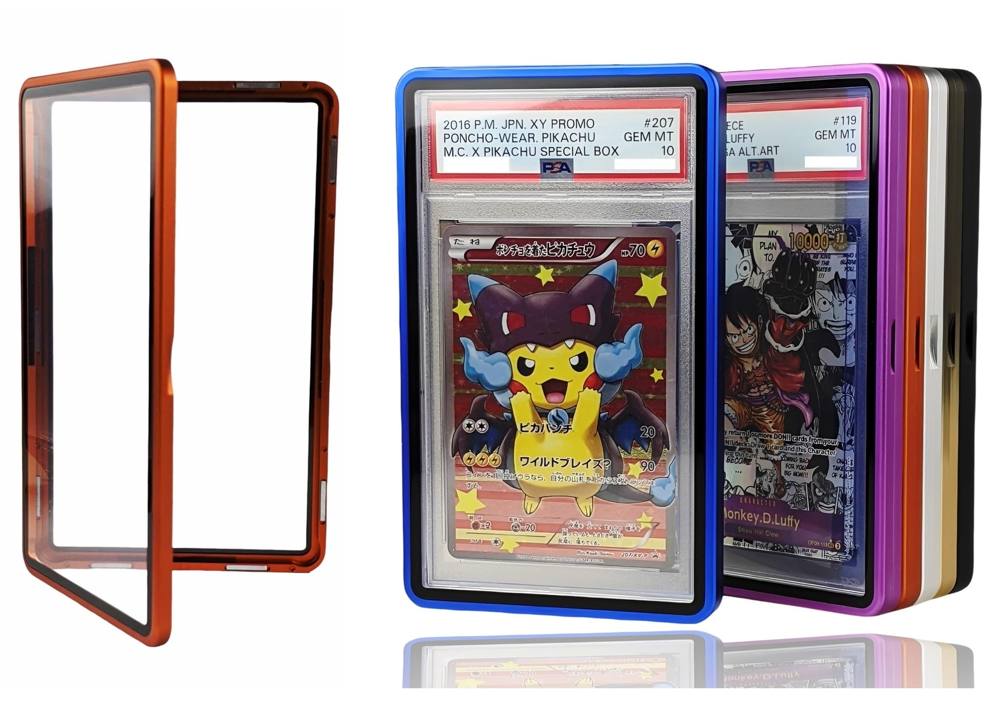 RedCap Magnetic Aluminum PSA Graded Card Holder 35PT Premium PSA Slab Protector Display Case with UV Resistant Glass Fits Standard PSA Graded Sports
