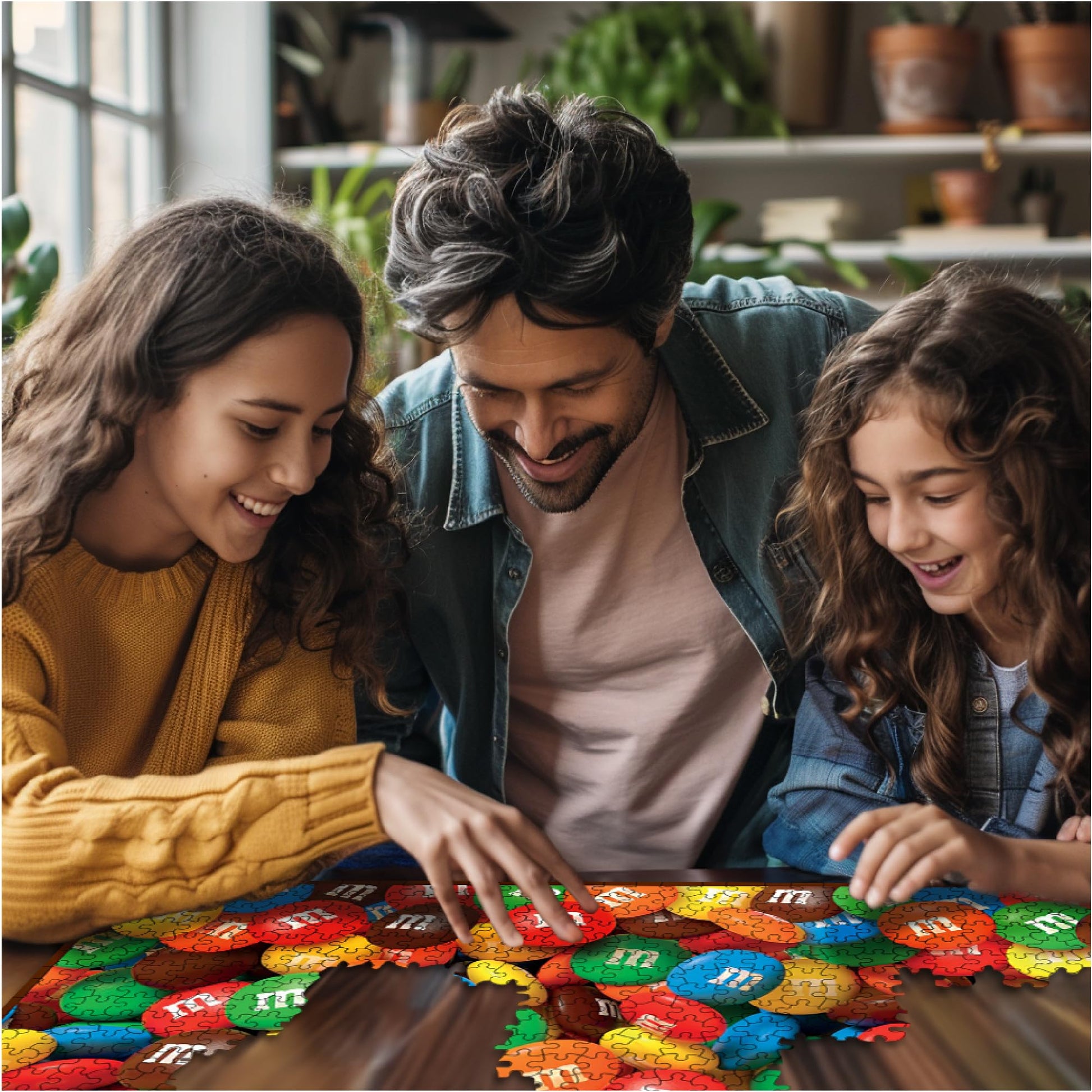 White Mountain 1000 Piece Jigsaw Puzzle Colorful Candy, M&M's