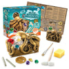 MindWare Dig It Up Discoveries Pirate Mystery Treasure Chest: Giant Discovery Project for Kids - Dig Up 13 Treasures - Includes a Bonus Dig, 2 Chisels