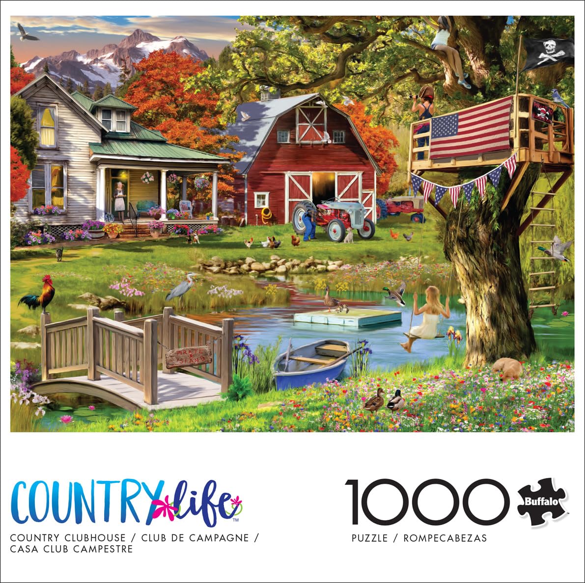 Buffalo Games - Country Clubhouse - 1000 Piece Jigsaw Puzzle for Adults