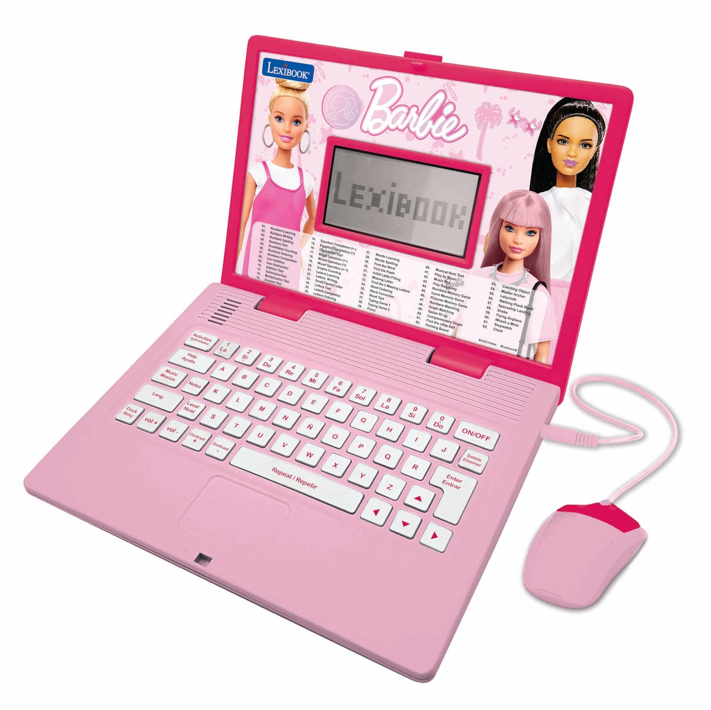 Lexibook, Barbie Educational Laptop for Kids, JC598BBi2