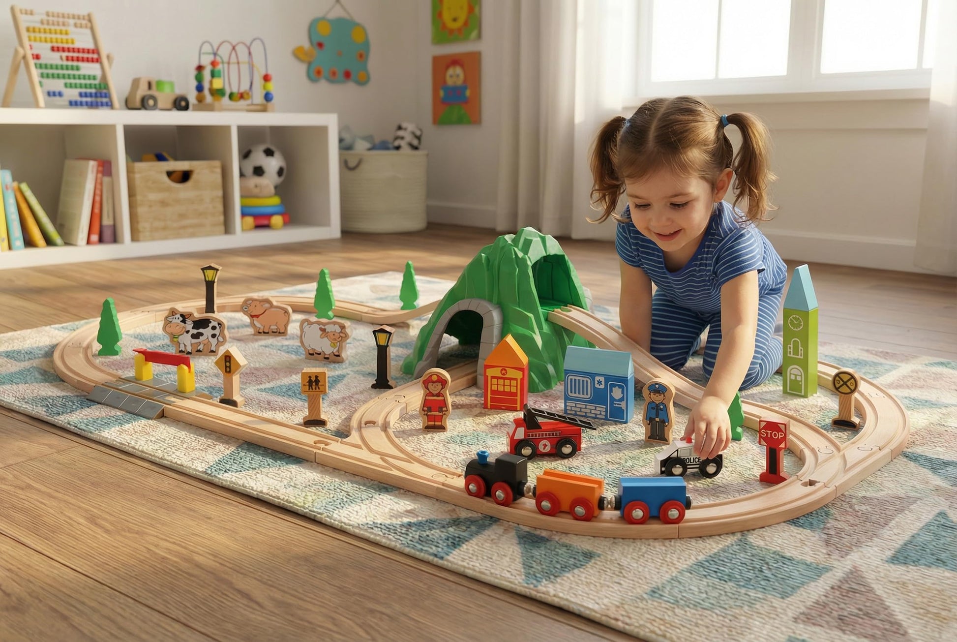 Maxim 50pc Mountain Train Set for Toddler