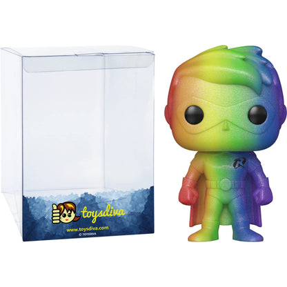 Funko Robin: P o p ! Heroes Vinyl Figurine Bundle with 1 Compatible 'ToysDiva' Graphic Protector (153-65896 - B)