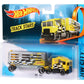 Hot Wheels Toy Truck & Car, Trackin' Trucks, 1:64 Scale Racing Rig & Car for On- & Off-Track Play (Styles May Vary)