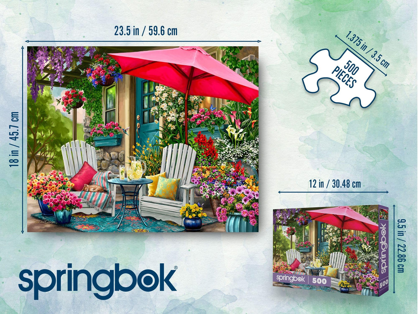 Springbok Sweet Summertime 500 Piece Jigsaw Puzzle for Adults