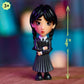 Just Play Wednesday Small 4-inch Collectible Stylized Figure, Series 1, Wednesday, Blind Box Surprise Figurine, Kids Toys for Ages 3 Up