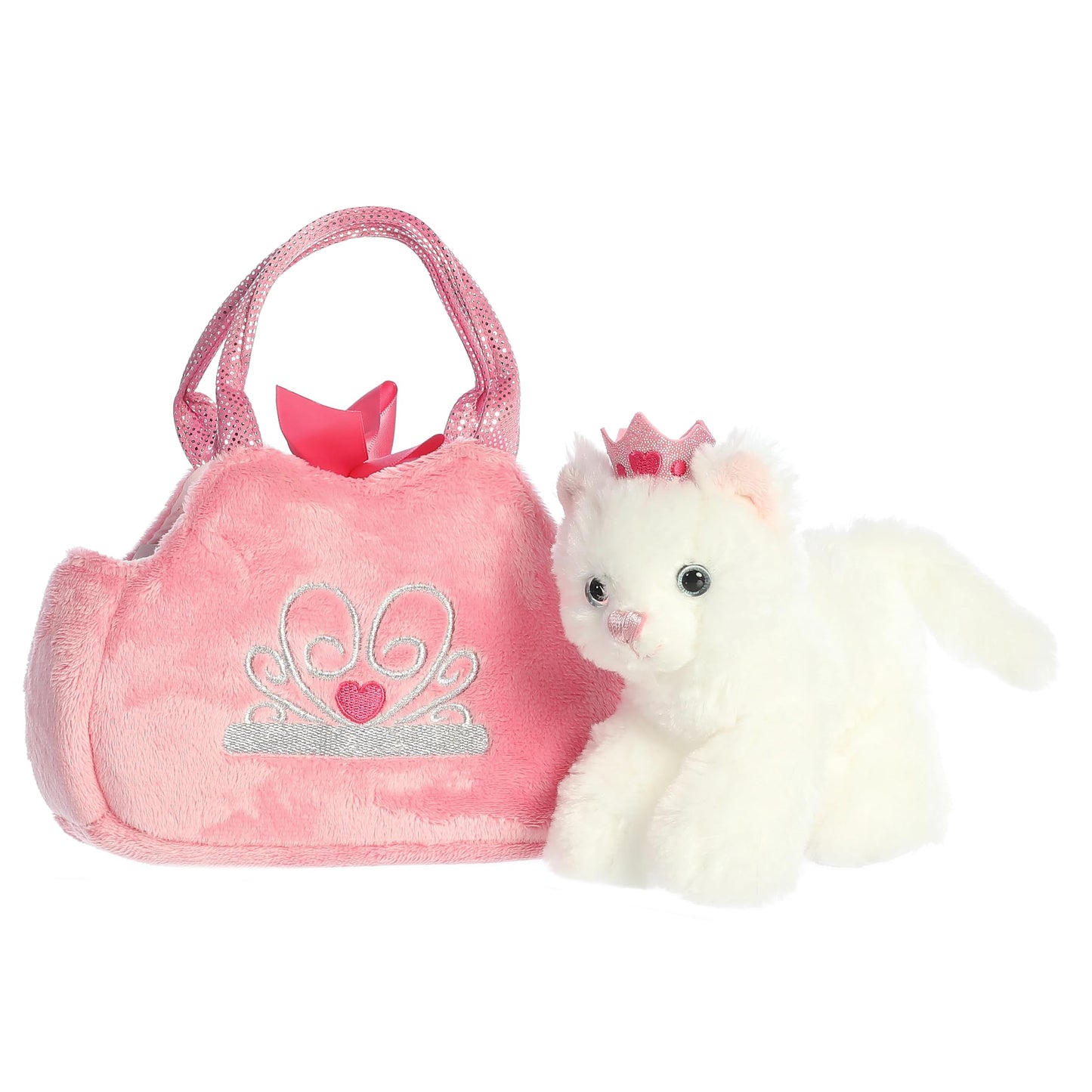 Aurora® Fashionable Fancy Pals™ Princess Kitten™ Stuffed Animal - Plush with Stylish Purse for Dress Up Fun - Perfect for Kids 3+ Years, Costumes,