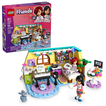 LEGO Friends Paisley's Room Building Toy - Pretend Play Set for Kids, Girls and Boys, Ages 6+ - with 2 Minidolls, Pet Bunny Figure, and Plushie-Style