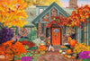 Vermont Christmas Company Cozy Autumn Jigsaw Puzzle 100 Piece, Large Pieces Perfect for Kids and Seniors