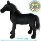 TigerHart Ignacio The Black Stallion - 18 Inch Stuffed Animal Plush