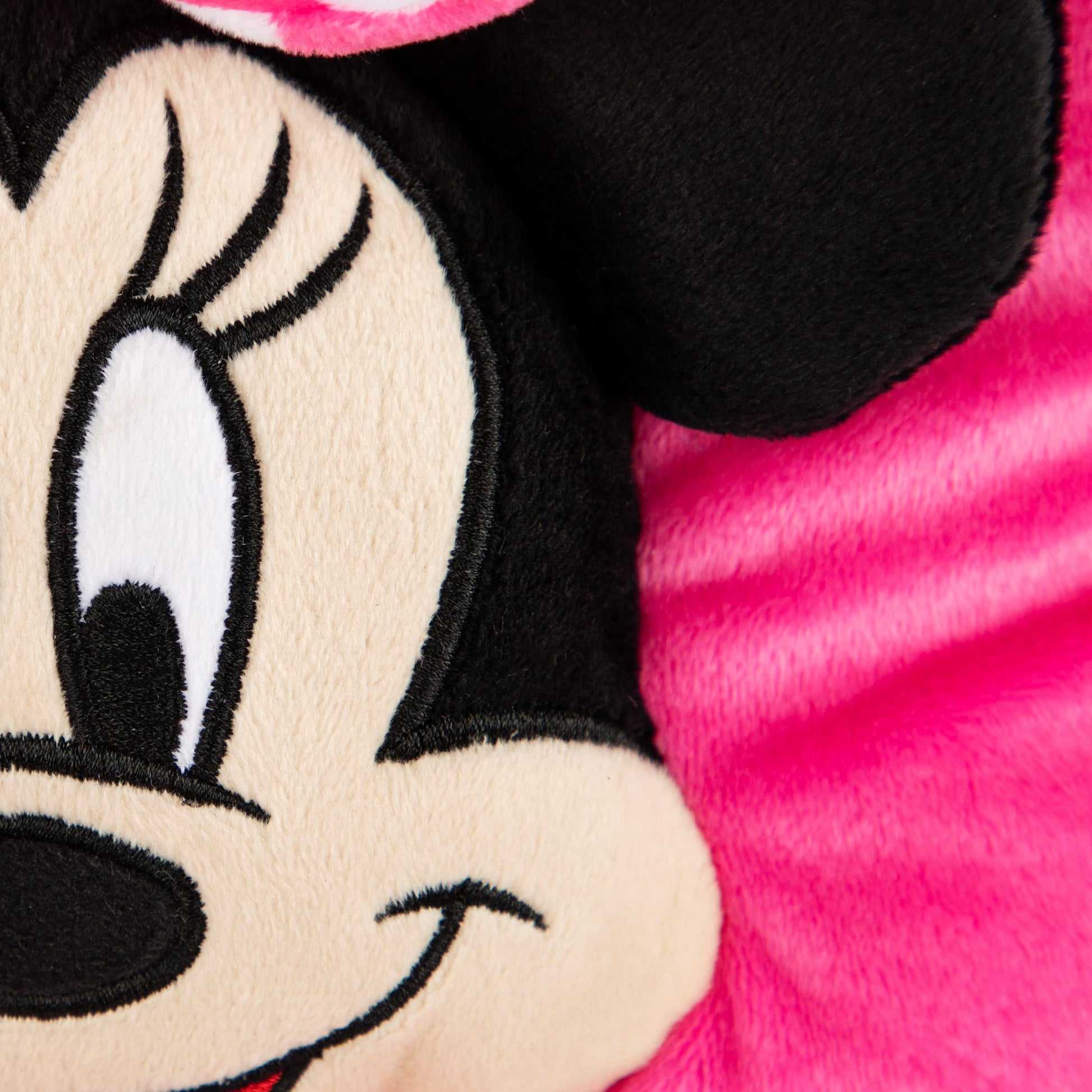 Jay Franco Disney Minnie Mouse Kids 3D Snuggle Pillow, 15 x 11 Inches - Super Soft Polyester Microfiber Plush Stuffed Animal, Gift for Kids, Pink