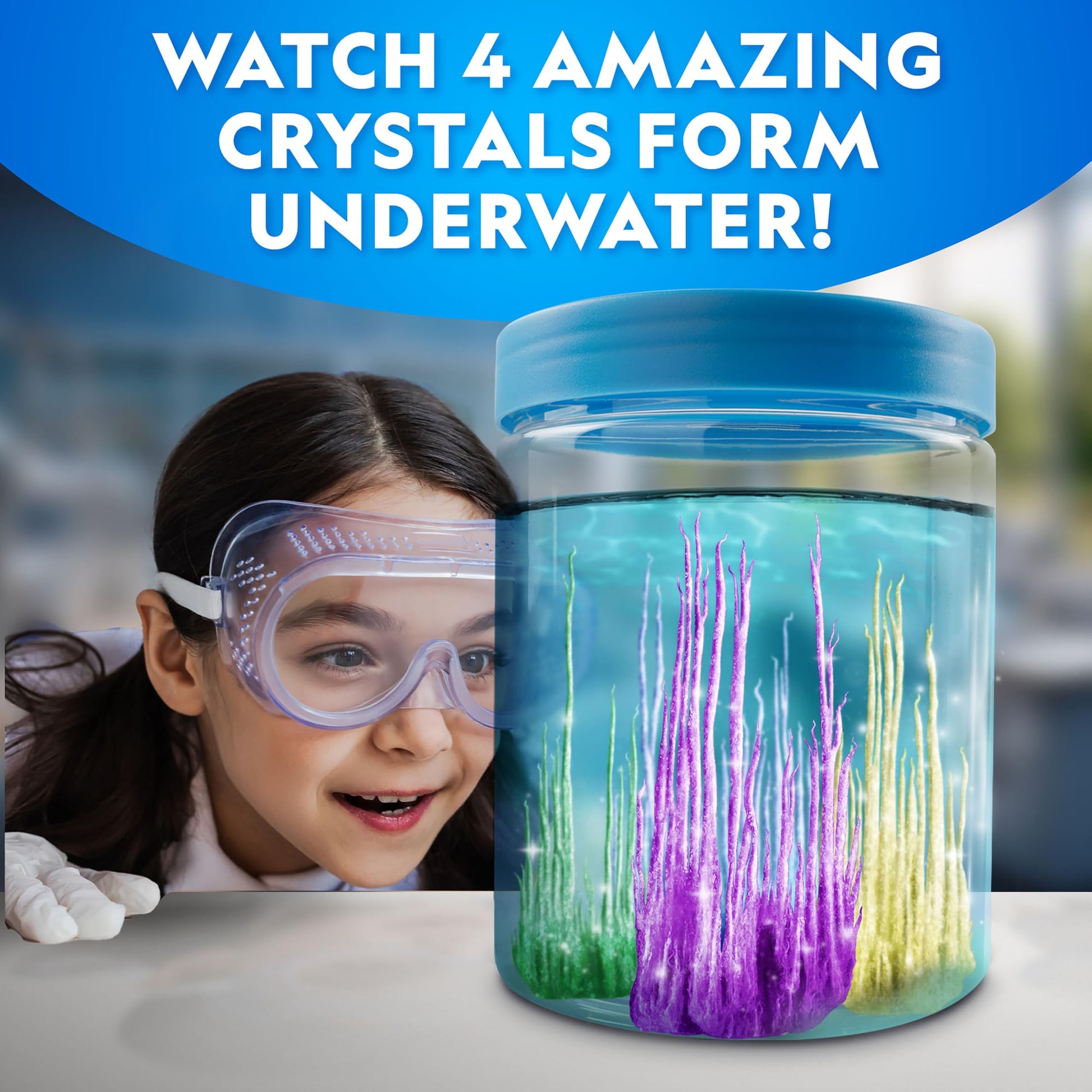 National Geographic Crystal Growing Kit with 5 Unique Activities