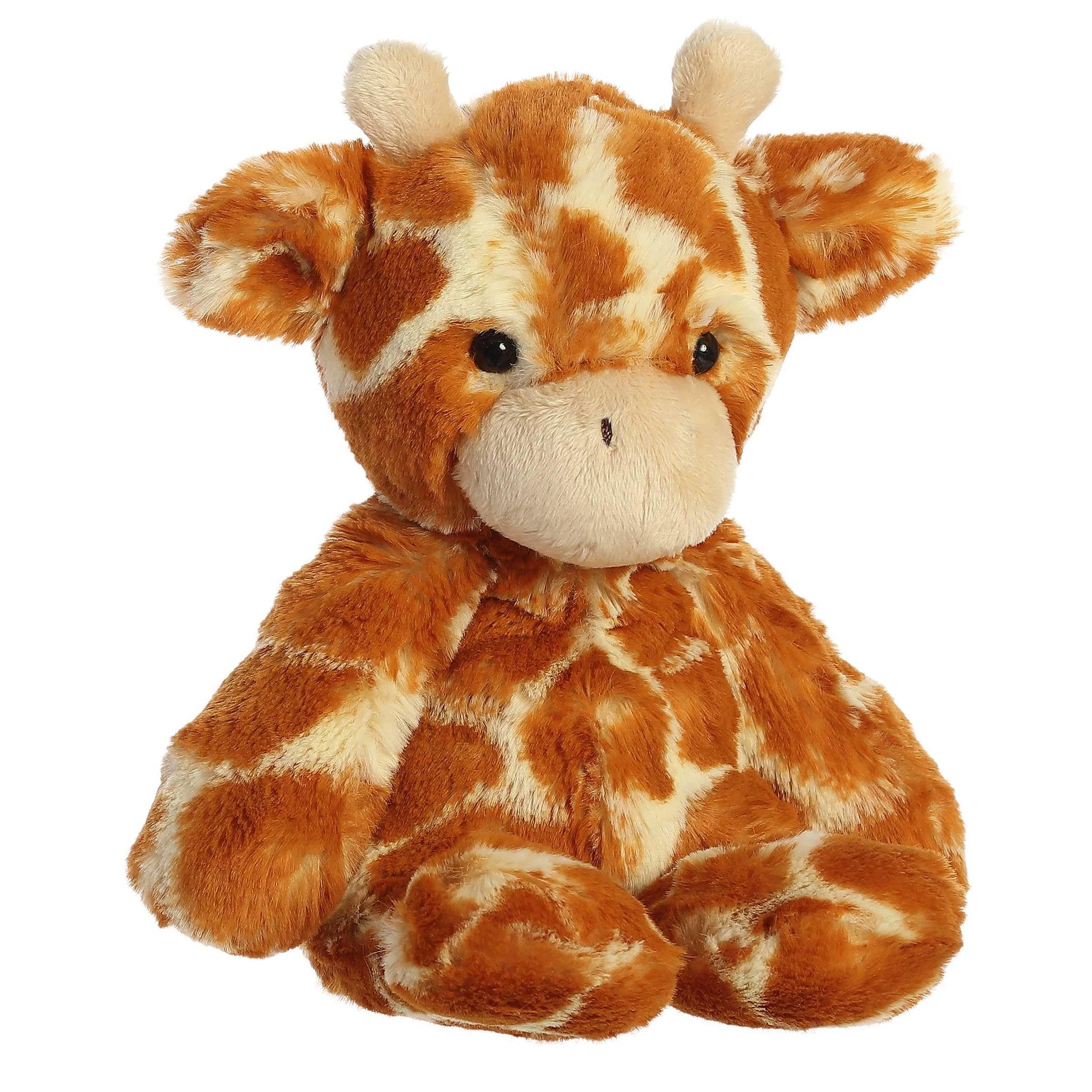 Aurora® Snuggly Sweet & Softer™ Giraffe Stuffed Animal - Comforting Companion - Imaginative Play - Brown 6.5 Inches