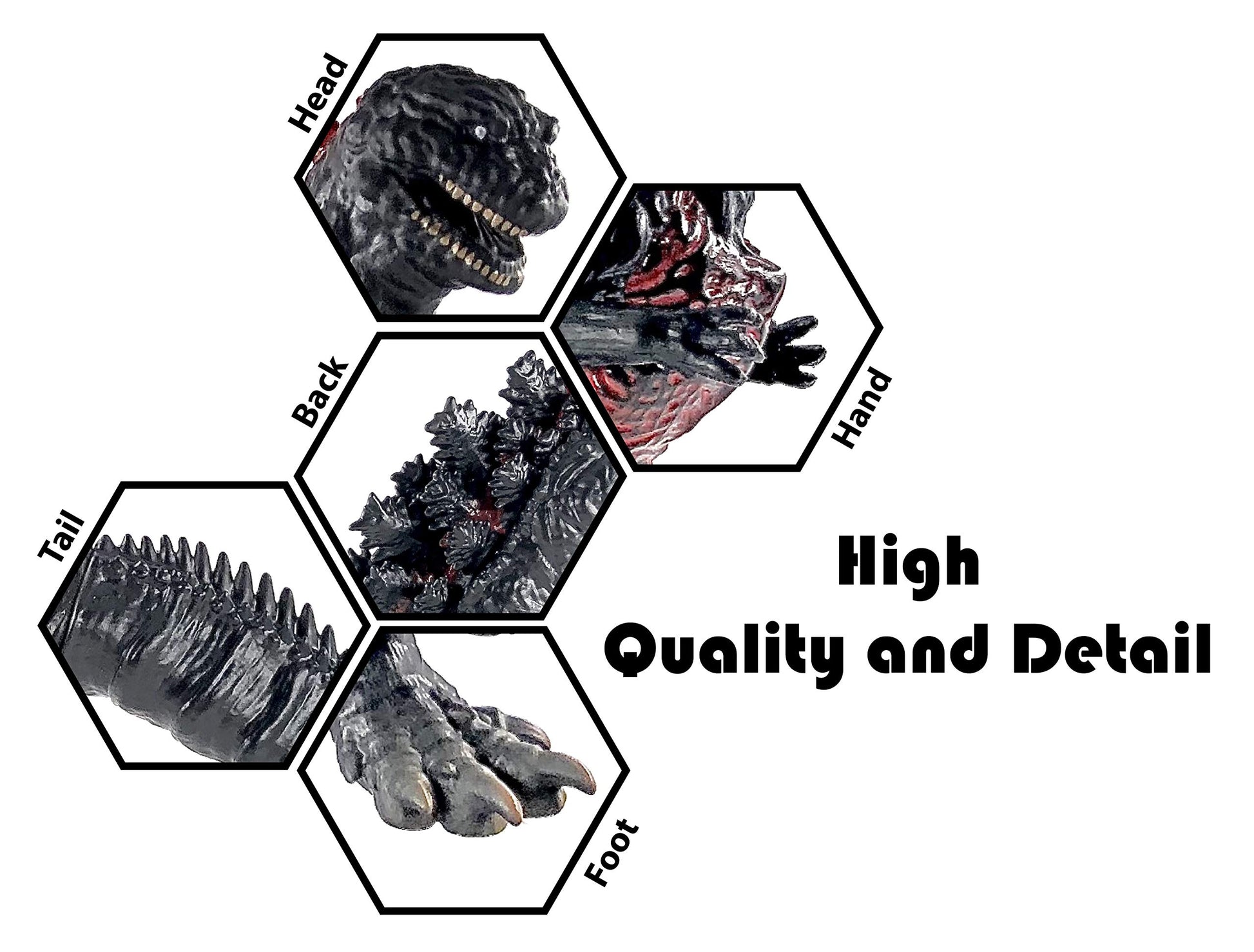 TwCare Legendary Shin Godzilla, Movie Series Movable Joints Action Figures Soft Vinyl, Carry Bag