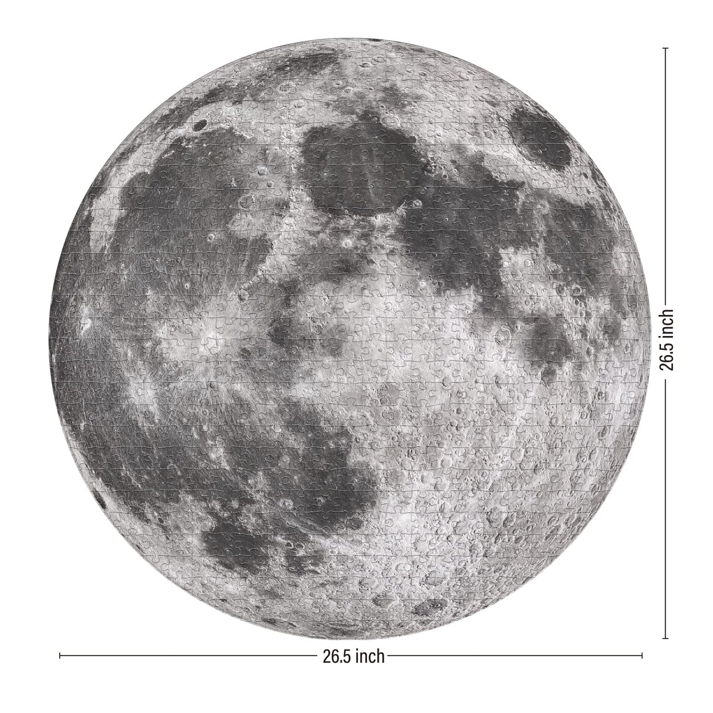Antelope - 1000 Piece Puzzle for Adults, Space Moon Jigsaw Puzzles 1000 Pieces, Telescope Planet Close-up Round Puzzle, High Resolution, Matte Finish