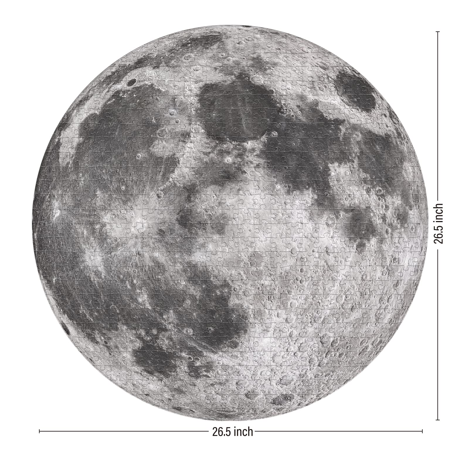 Antelope - 1000 Piece Puzzle for Adults, Space Moon Jigsaw Puzzles 1000 Pieces, Telescope Planet Close-up Round Puzzle, High Resolution, Matte Finish