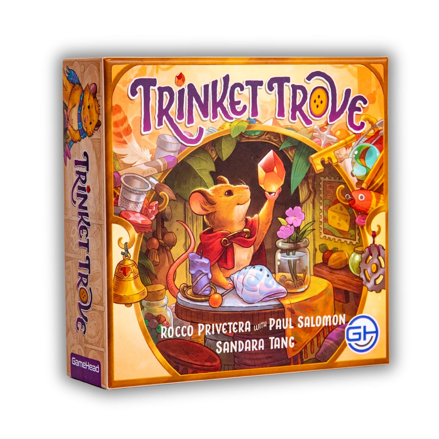 GameHead Trinket Trove, A Strategic Set Collection Card Game, Collect & Trade Shiny Treasures, 2-6 Players, Ages 10+, 30 Minute Play Time, Fun