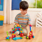 Battat - Bristle Blocks - STEM Interlocking Building Blocks - 54 Pieces Playset - Reusable Storage Bucket - Developmental Toys for Toddlers & Kids