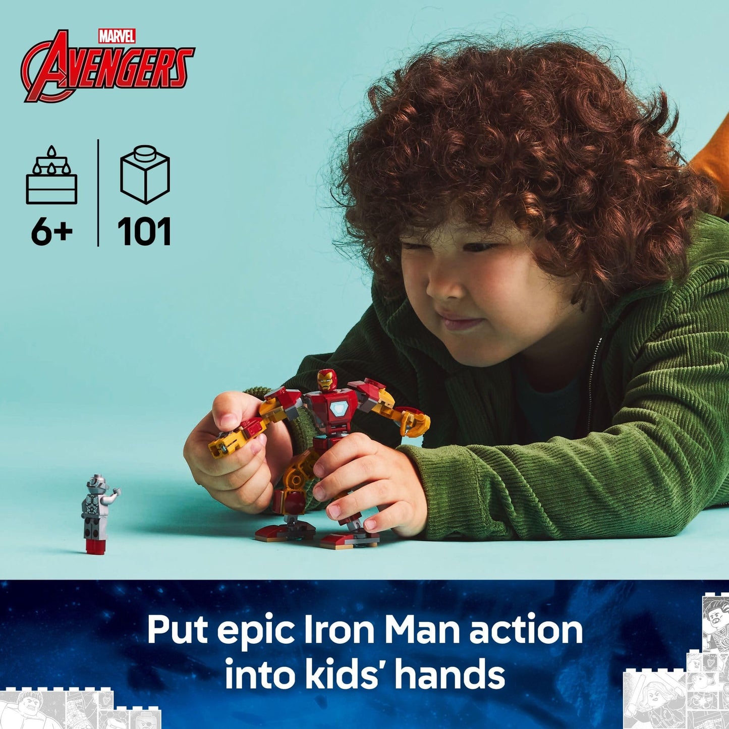 LEGO Marvel Iron Man Mech vs. Ultron Building Toy Set - for Kids, Boys and Girls, Ages 6+ - Buildable Action Figure - Superhero Gift for Birthday -