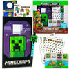 Minecraft Arts and Crafts Stationery Kit - Bundle with 60 Page Journal, Stickers, Sticky Note Tabs, Pen, More for Kids, Toddlers, Boys | Minecraft