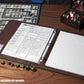 Forged Dice Co. Game-Folio PU Leather Portfolio Binder - Gaming Binder for DND Character Sheets with DND Spell Cards Organizer and Clear Front Pocket