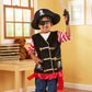 Melissa & Doug Pirate Role Play Costume Dress-Up Set With Hat, Sword, and Eye Patch