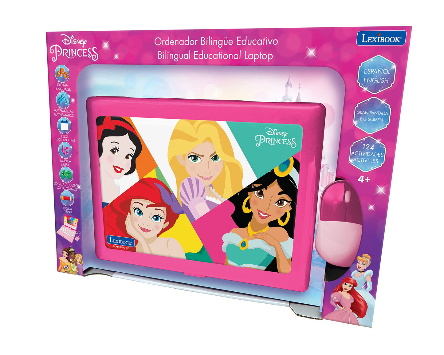 Lexibook, Disney Princess Educational Laptop for Kids, JC598DPi2