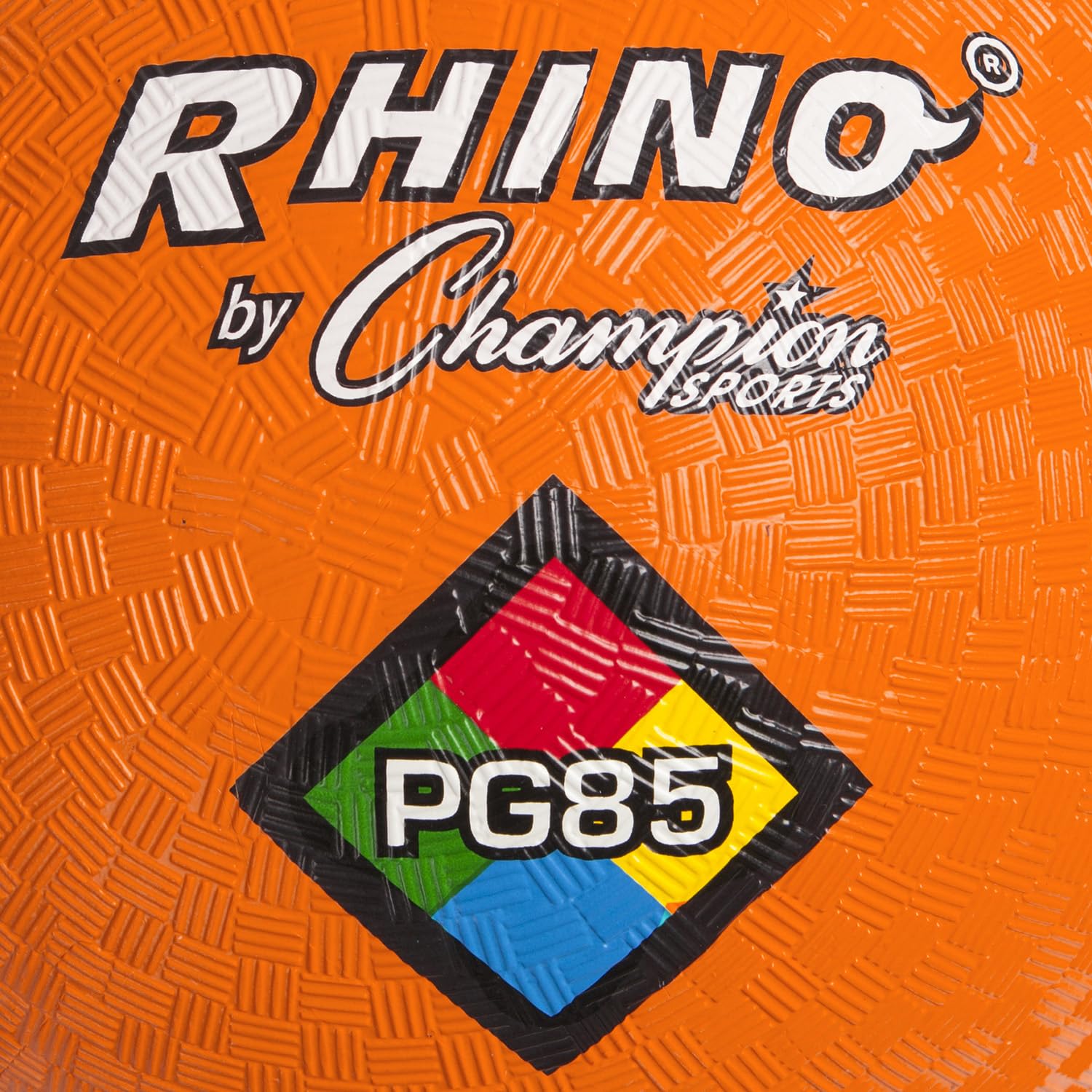 Champion Sports Rhino Playground Balls 8.5"D - Two Ply, Nylon Wound, ORANGE