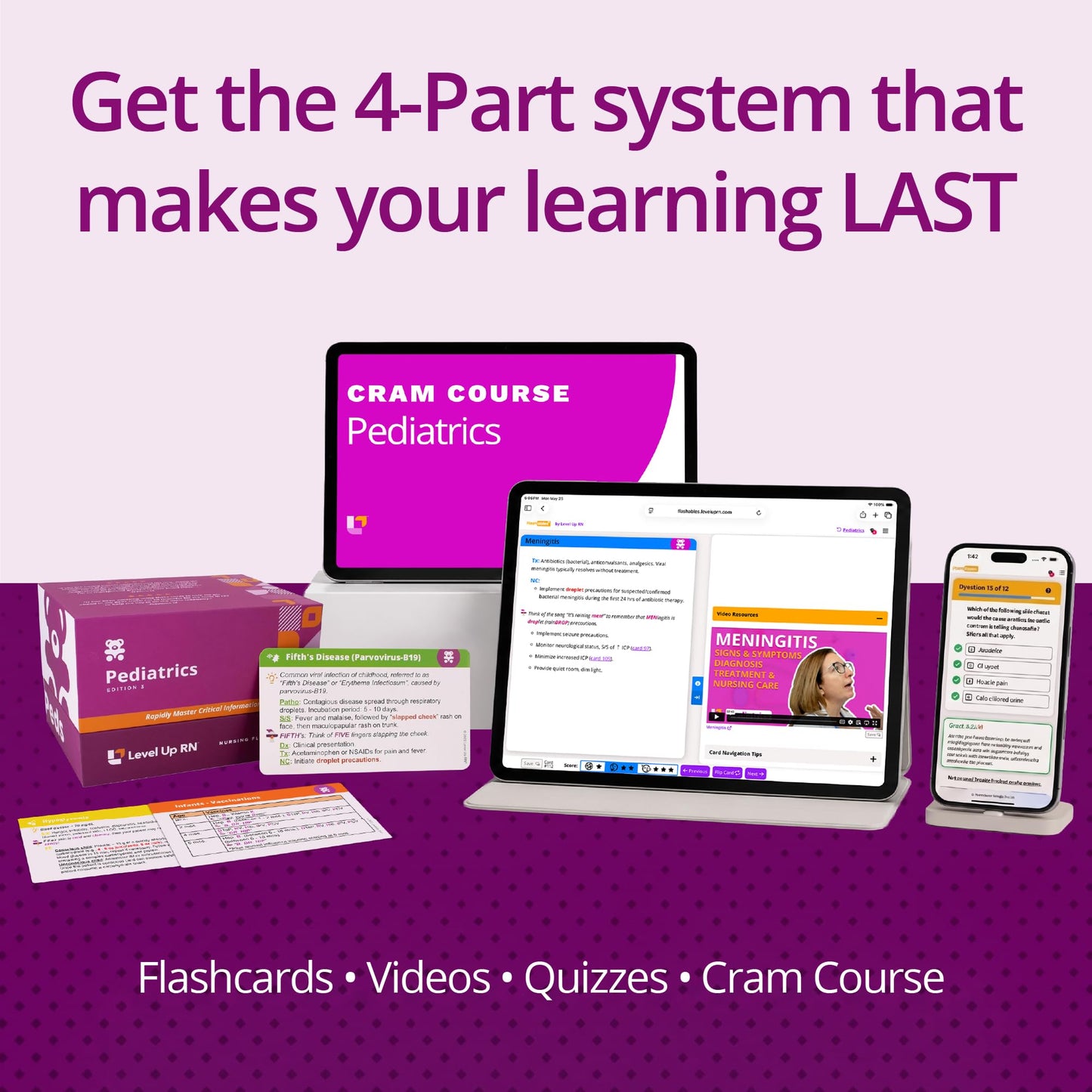 Pediatrics Flash Cards - No Fluff - Only Essential Info for Nursing School - 2026-2027 NCLEX ATI HESI Review LPN RN Flash Cards (222 Cards)