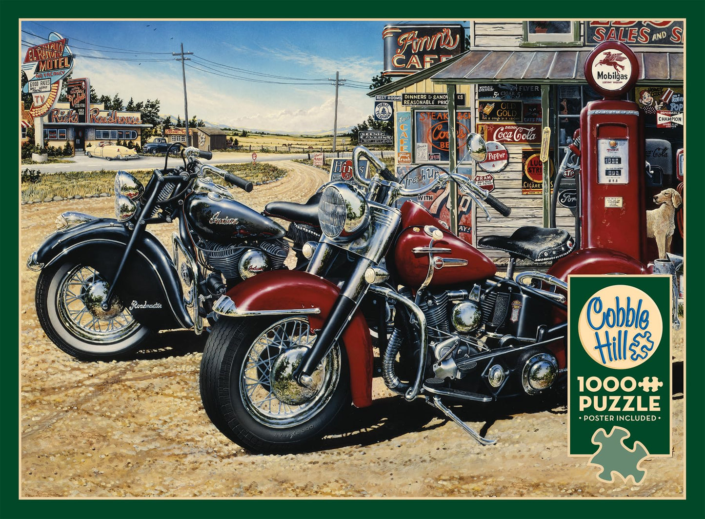 Cobble Hill 1000 Piece Puzzle - Two for the Road - Sample Poster Included