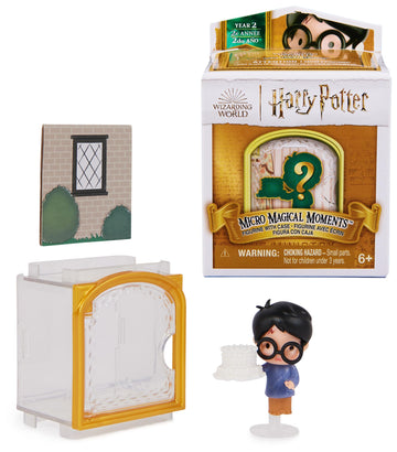 Wizarding World Harry Potter Micro Magical Moments Surprise Collectible Figure with Display Box (2nd School Year at Hogwarts), Approx. 3.8 cm Tall